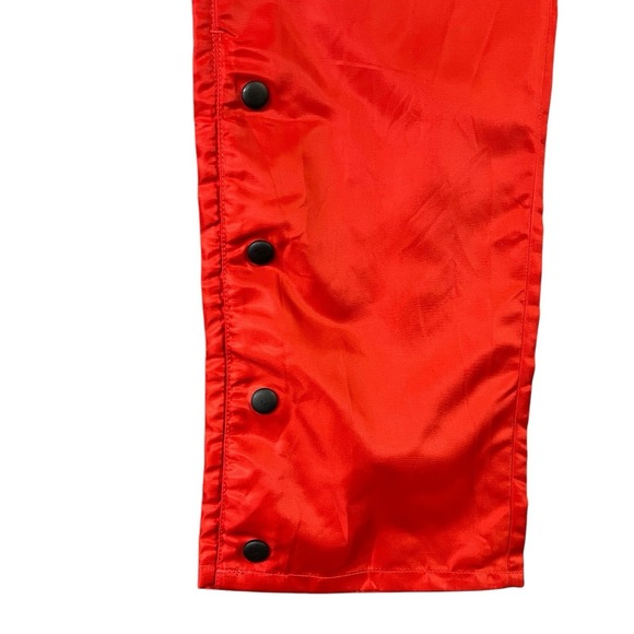 Fashion Nova Jogger Pants S Red High Rise Snap Detail Utility Streetwear Bold - Picture 4 of 12